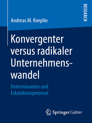 cover image of Konvergenter versus radikaler Unternehmenswandel